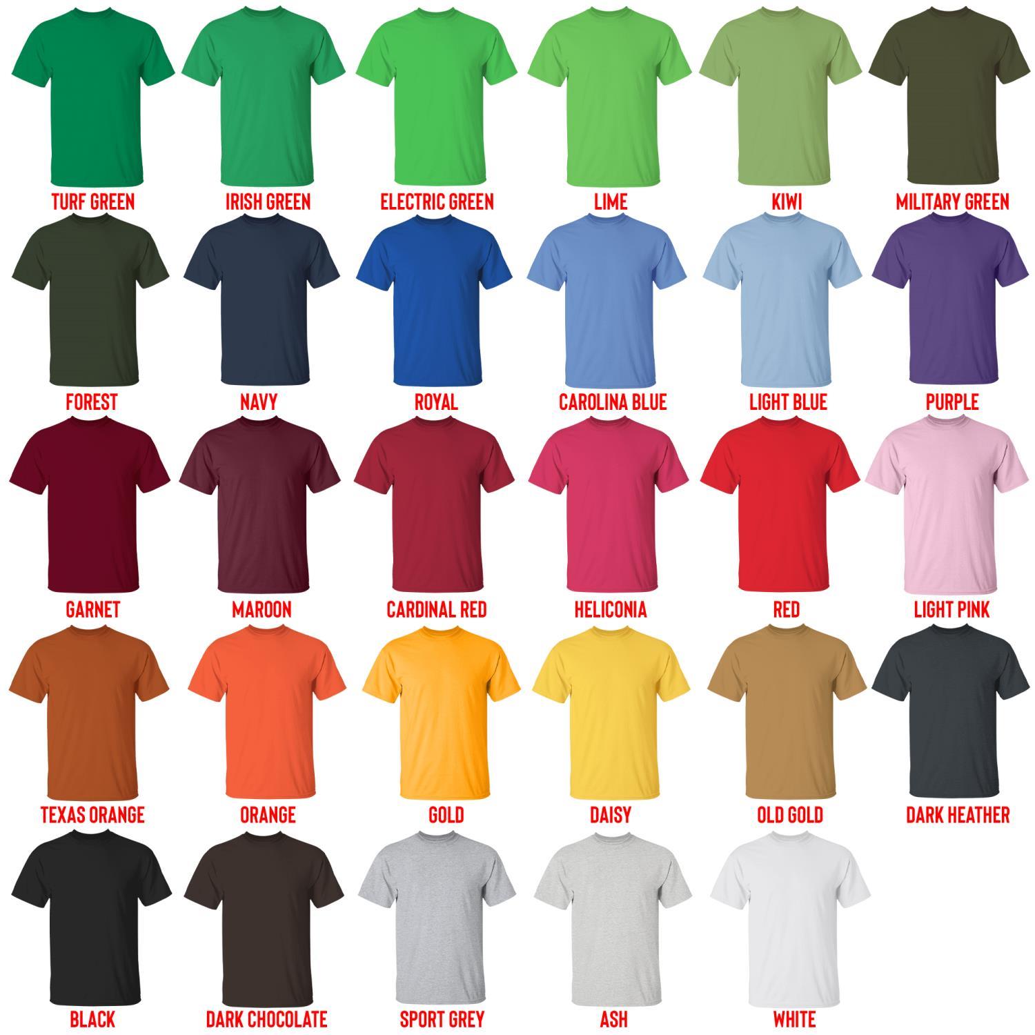 t shirt color chart - Hunter X Hunter Merch