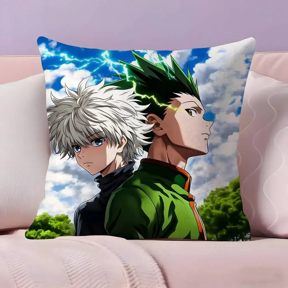 HUNTER X HUNTER Gon Freecss Zoldyck Killua Throw Pillow