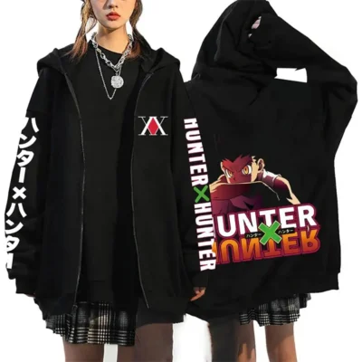 Anime Hunter X Hunter Logo Zipper Hoodie