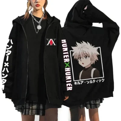 Hunter X Hunter Zoldyck Killua Wonderfull Zipper Hoodie