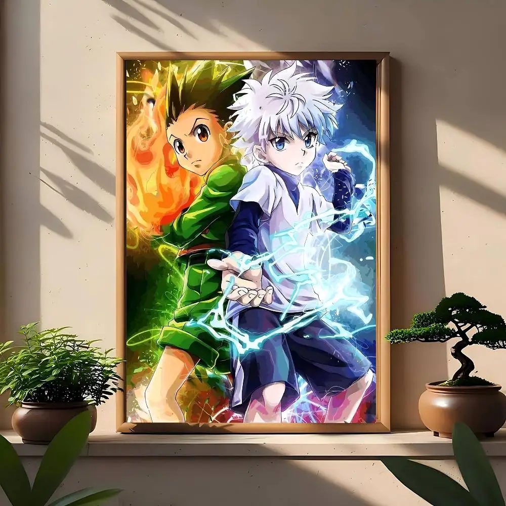 Anime Hunter X Hunter Gon Freecss and Zoldyck Killua Wall Art