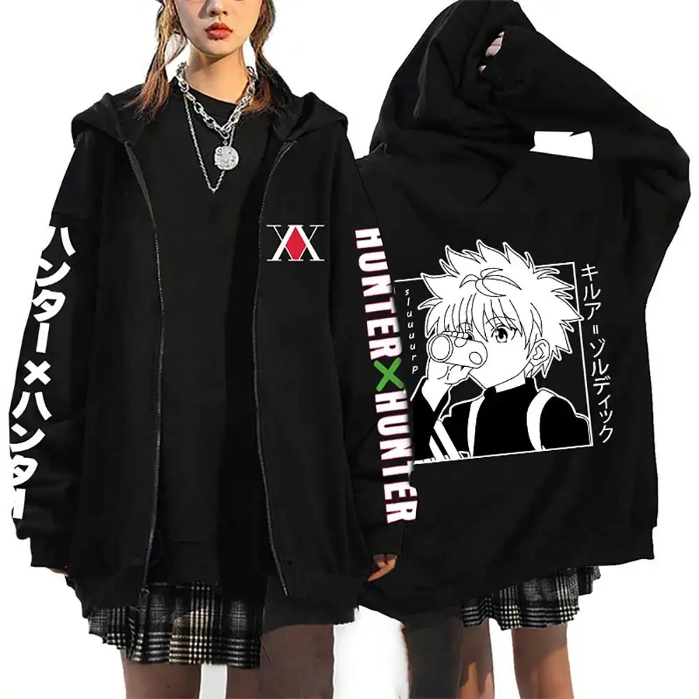 Hot Design Hunter X Hunter Zoldyck Killua Zipper Hoodie