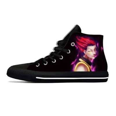 Anime Hunter X Hunter Hisoka Vintage High Top Men Women Shoes