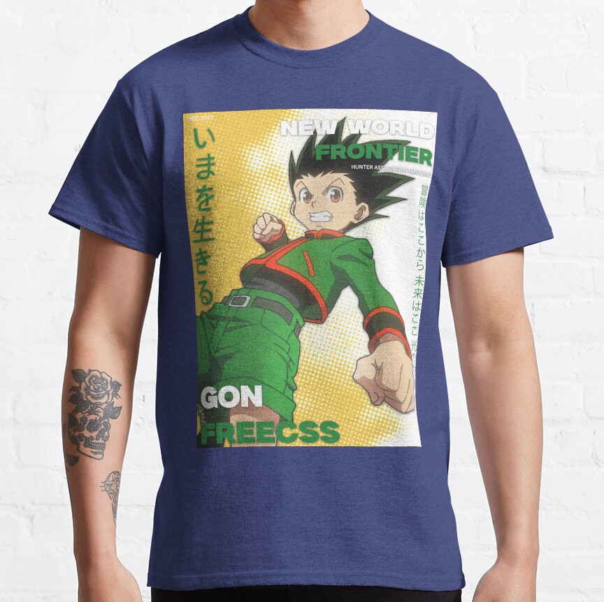 Hunter X Hunter Magazine Cover Art Gon T-Shirt - Image 4