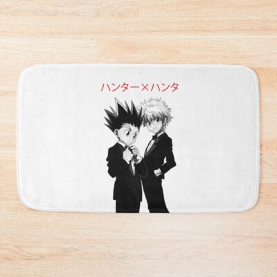 Anime Hunter Bandw Bath Mat