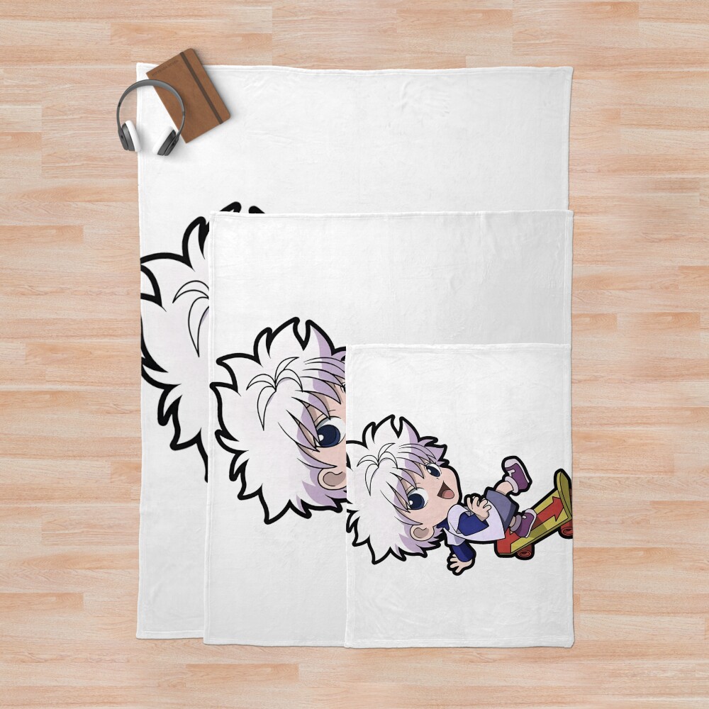 Chibi Cute Hunter Throw Blanket - Image 3