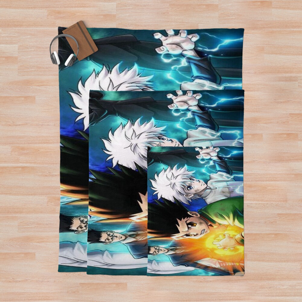 Best Design Gon Freecss Zoldyck Killua Throw Blanket - Image 3