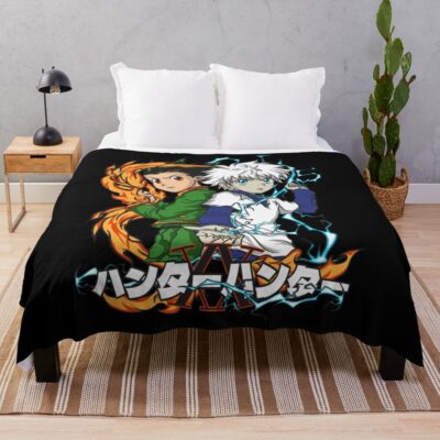 Hunter X Hunter Colorfull Throw Blanket