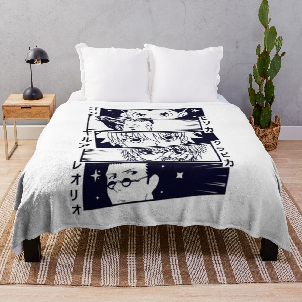 Anime Faces Throw Blanket