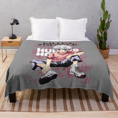 Art Deco Midnight Throw Blanket