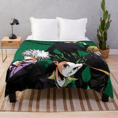 Anime Hunter X Hunter Characters Throw Blanket
