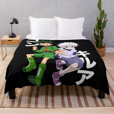 90S Manga Retro Anime Shonen Vintage Throw Blanket