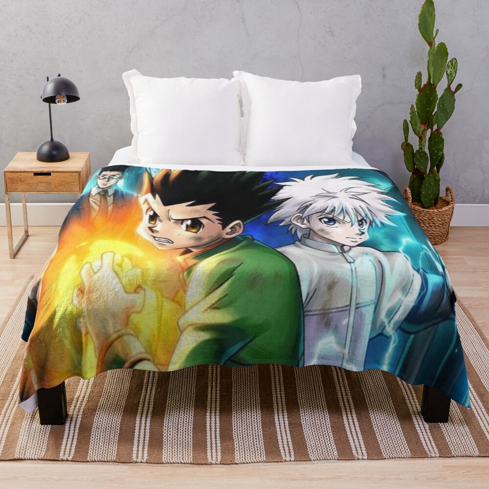Best Design Gon Freecss Zoldyck Killua Throw Blanket