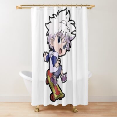Chibi Zoldyck Killua Cute Hunter Shower Curtain