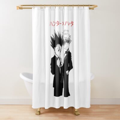 Anime Hunter Bandw Shower Curtain