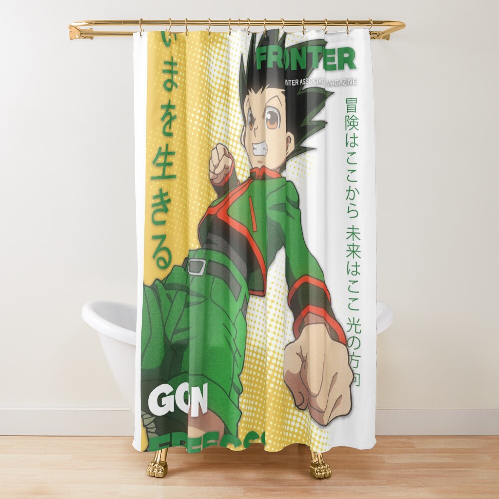 Hunter X Hunter Magazine Cover Art Gon Shower Curtain