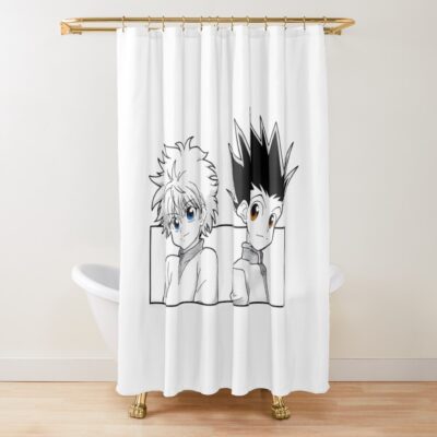 Two Best Friends Bassic Shower Curtain