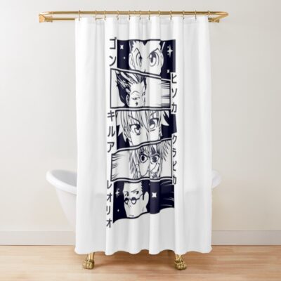 Anime Faces Shower Curtain