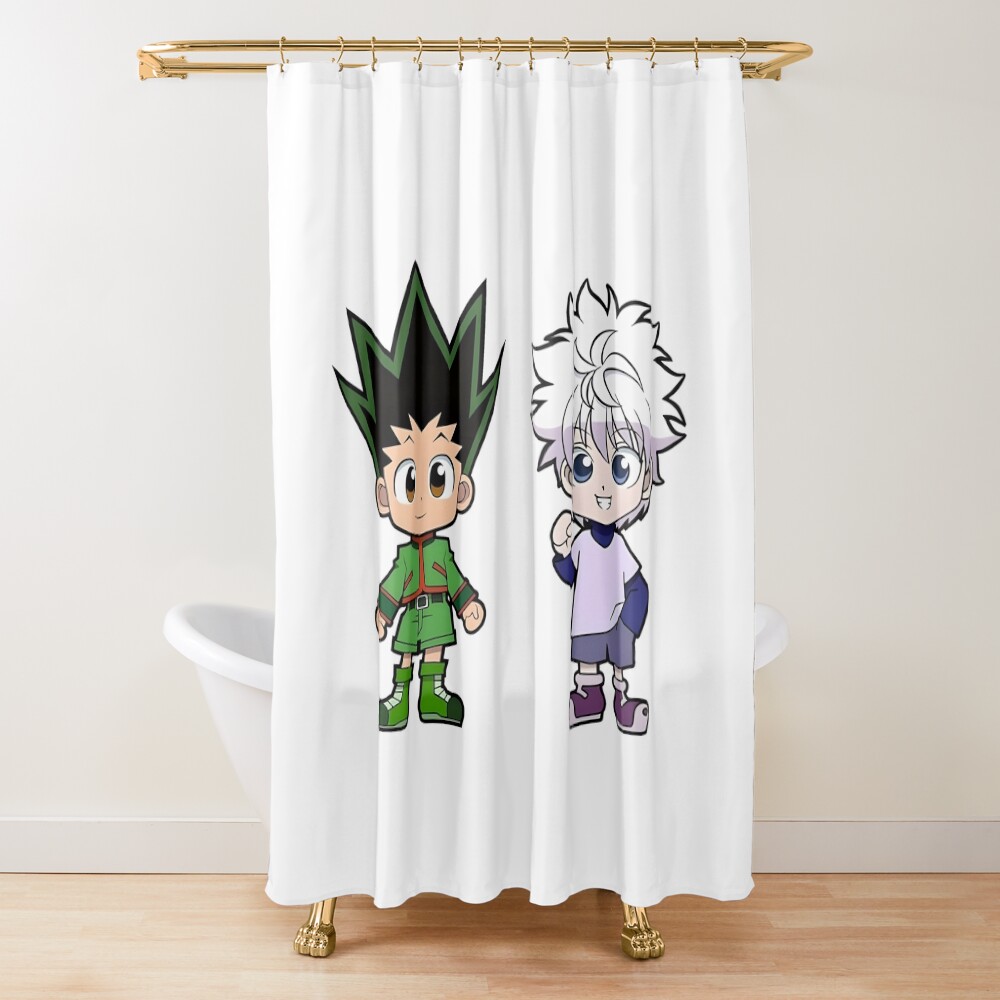 Chibi Best Friends Shower Curtain